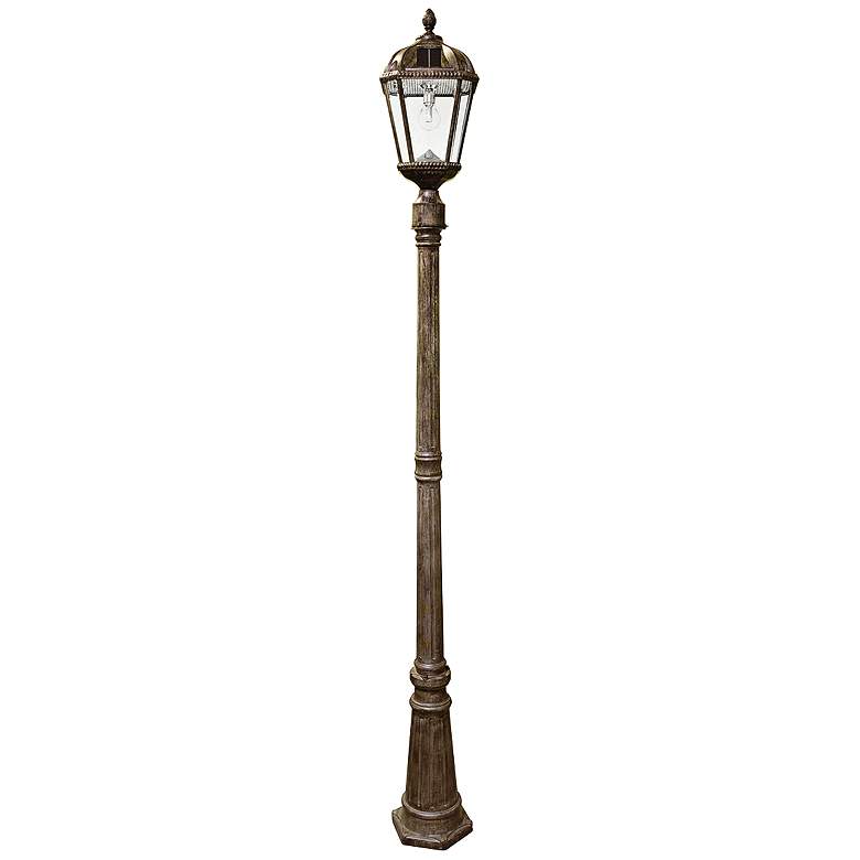 Image 2 Royal Bulb 87"H Bronze Solar LED Outdoor Light and Post more views