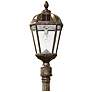 2_Royal Bulb 87"H Bronze Solar LED Outdoor Post Light w/ Base