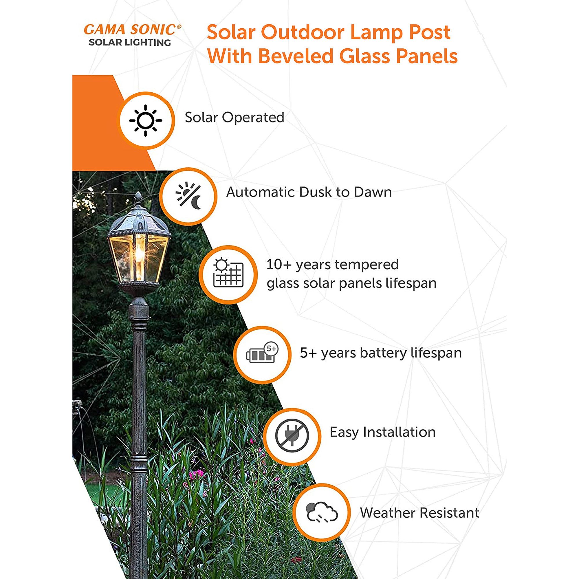 Image 5 Royal Bulb 87"H Bronze Solar LED Outdoor Post Light w/ Base more views