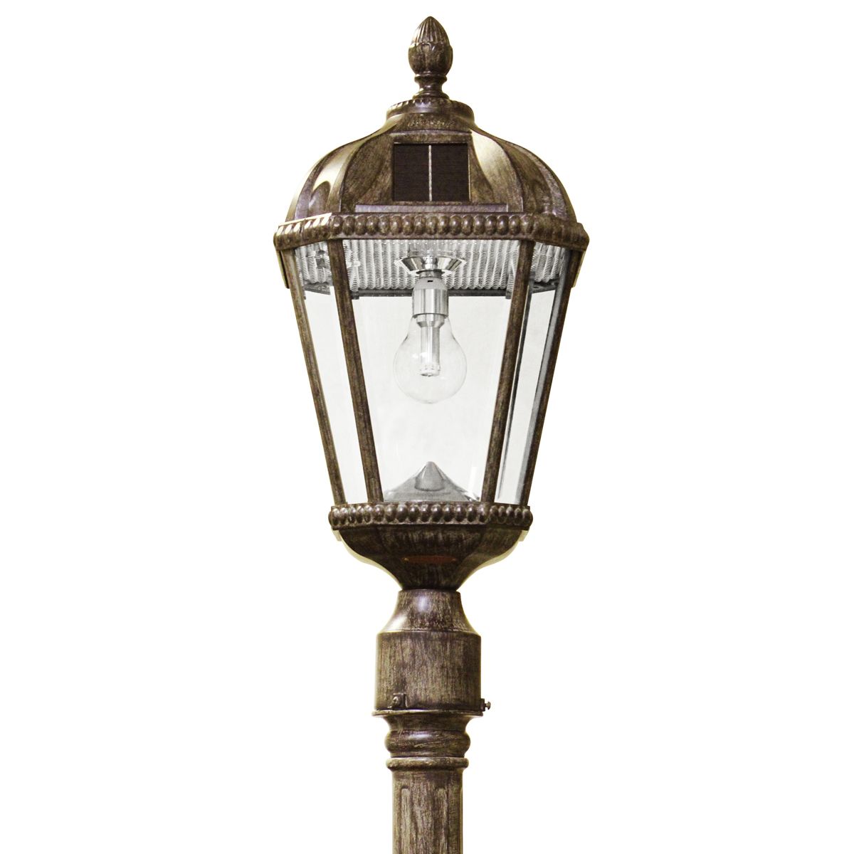 Image 6 Royal Bulb 87"H Bronze Solar LED Outdoor Post Light w/ Base more views