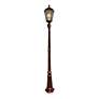 4_Royal Bulb 87"H Brushed Bronze Solar LED Post Light w/ Base more views