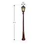 5_Royal Bulb 87"H Brushed Bronze Solar LED Post Light w/ Base more views