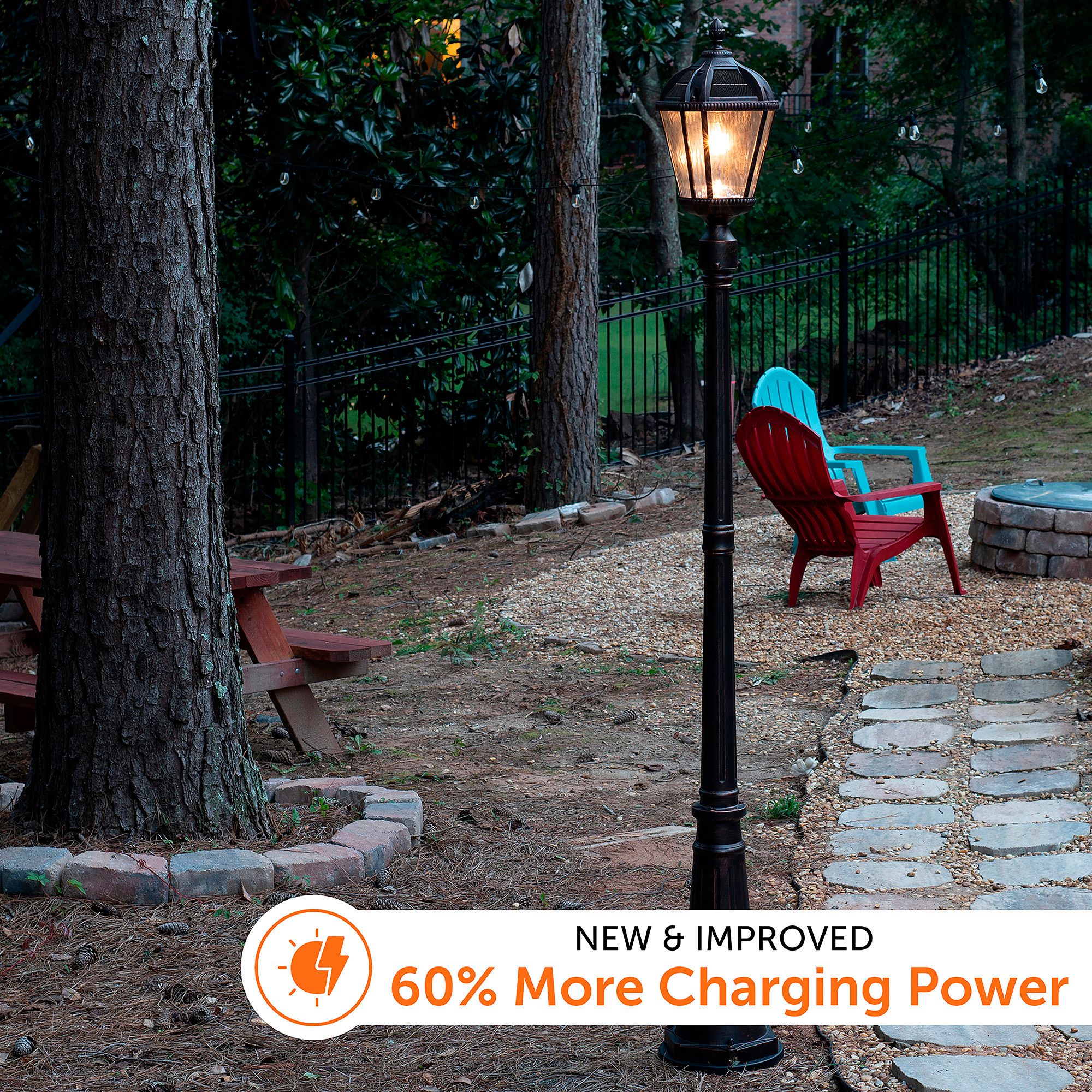 Watch A Video About the Royal Brushed Bronze Solar LED Outdoor Post Light