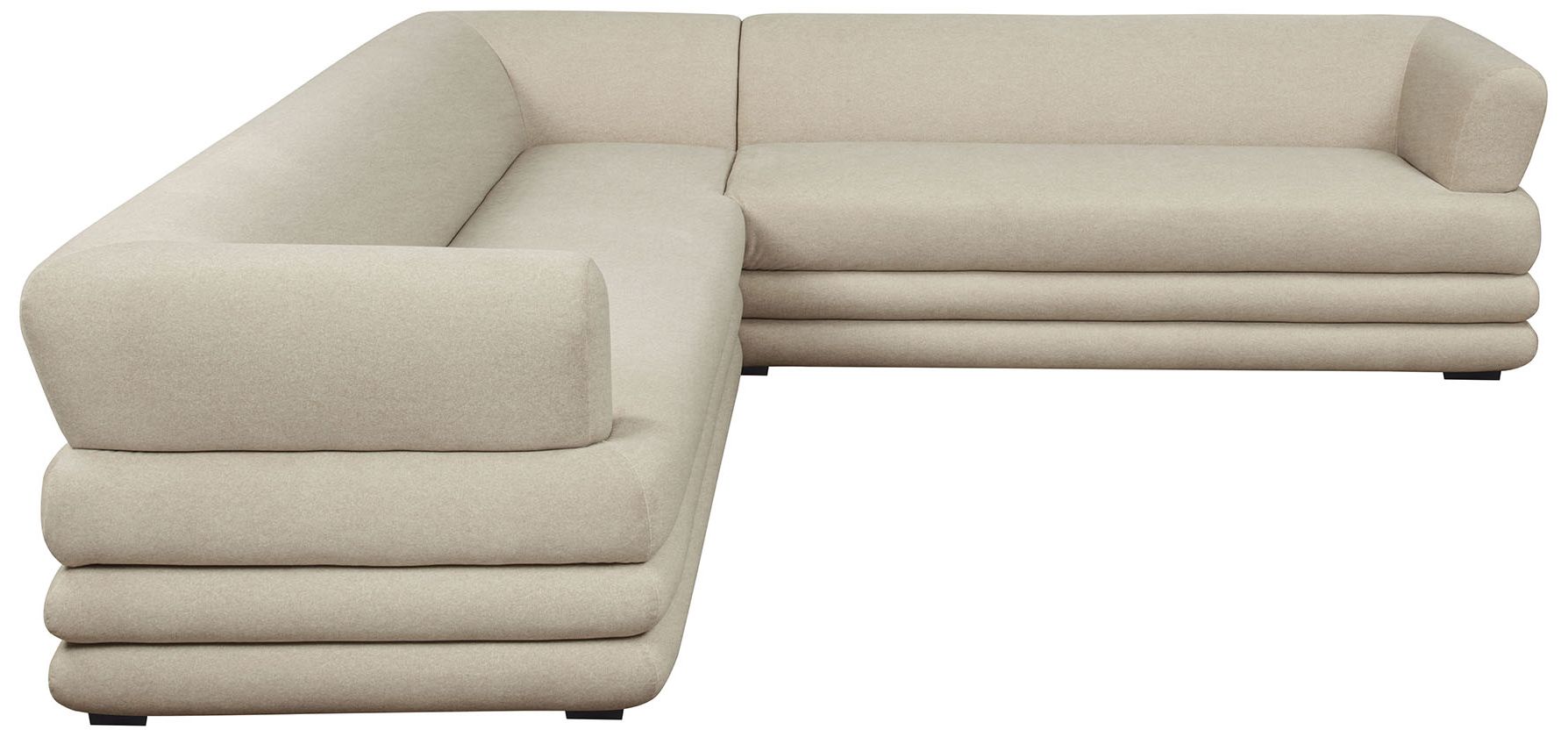 Image 6 Royal Contemporary Modern 2-Piece Sectional in Natural more views