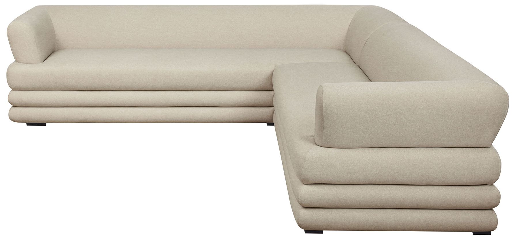 Image 7 Royal Contemporary Modern 2-Piece Sectional in Natural more views