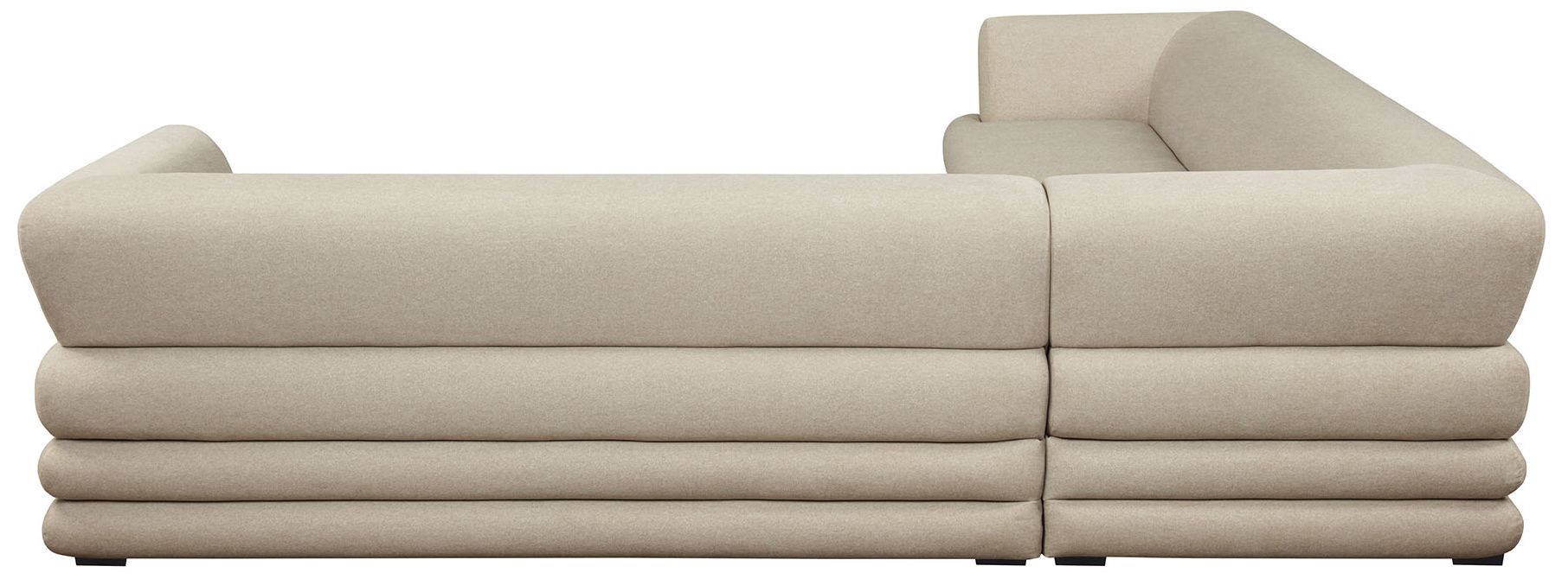 Royal Contemporary Modern 2-Piece Sectional in Natural