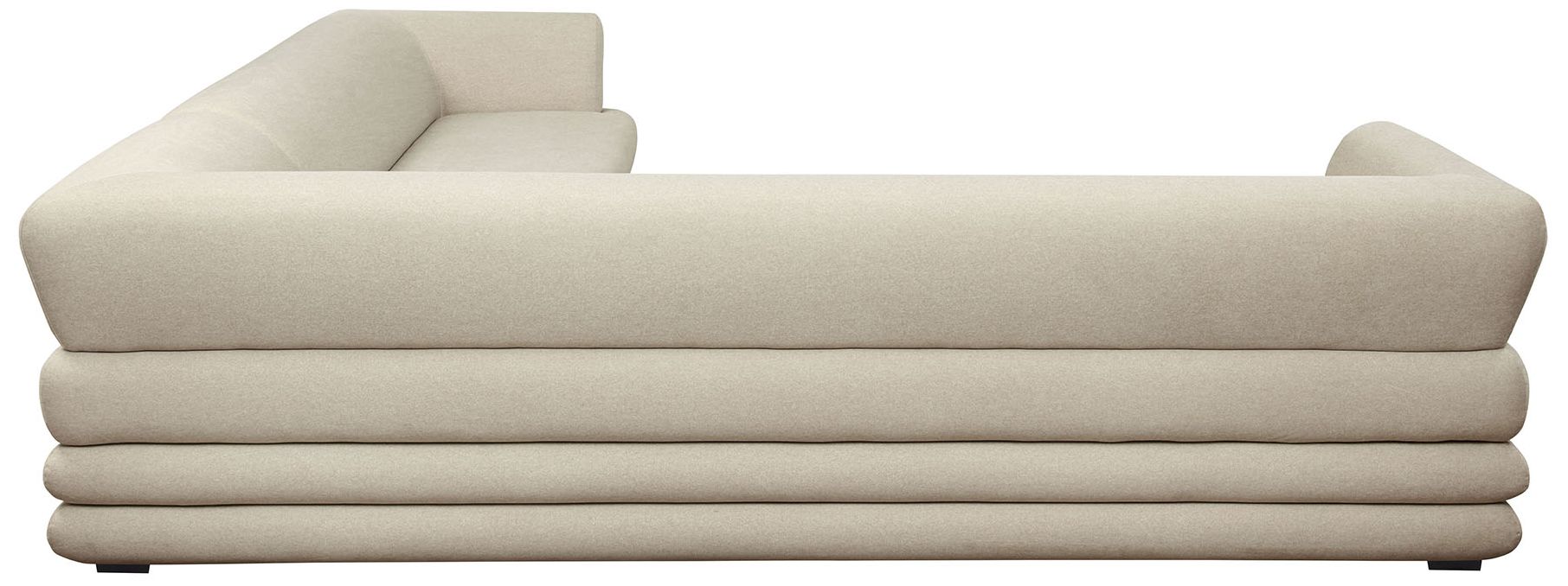 Royal Contemporary Modern 2-Piece Sectional in Natural