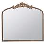 Royal Crest 40" x 31" Arch Top Traditional Gold Wall Mirror in scene