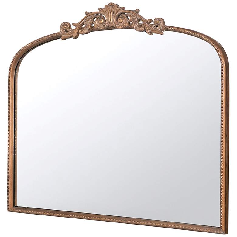 Image 4 Royal Crest 40" x 31" Arch Top Traditional Gold Wall Mirror more views