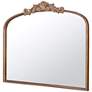 Royal Crest 40" x 31" Arch Top Traditional Gold Wall Mirror in scene