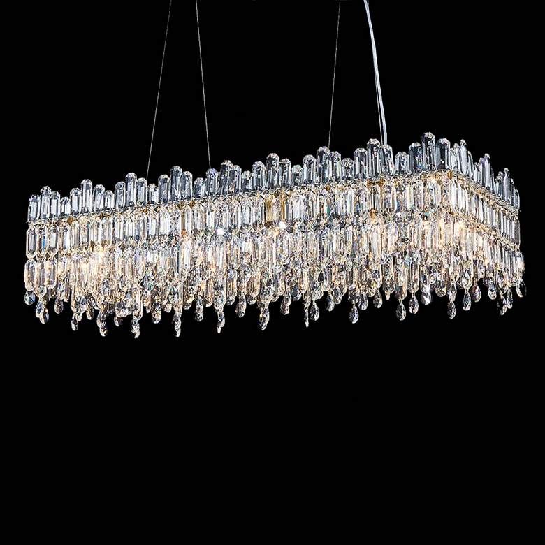 Image 1 Royal Crown 39 1/2" Wide Clear Crystals 12-Light Chandelier