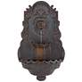 4_Royal Lion Head 31 1/2" High Indoor Outdoor Bronze Wall Fountain