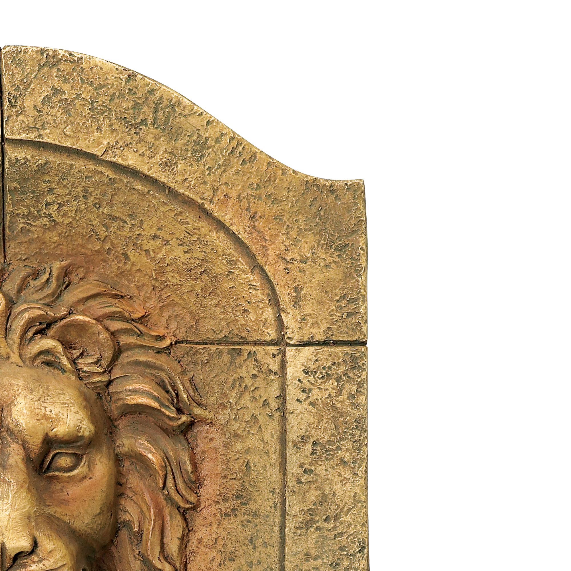 Image 5 Royal Lion Head Faux Stone 29 1/2" High LED Wall Fountain more views
