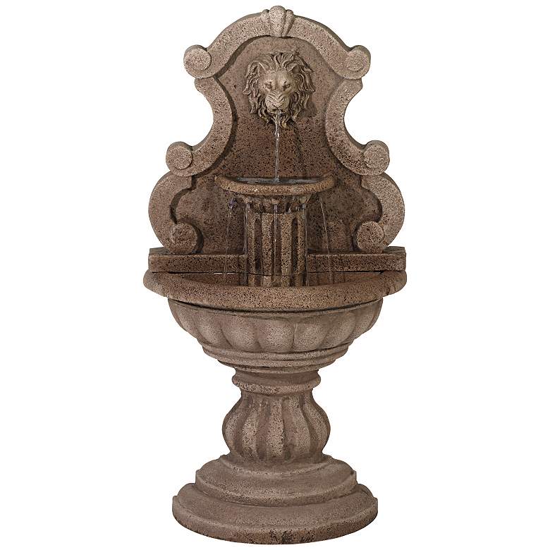Image 1 Royal Lion Reconstituted Granite 46" High Floor Fountain