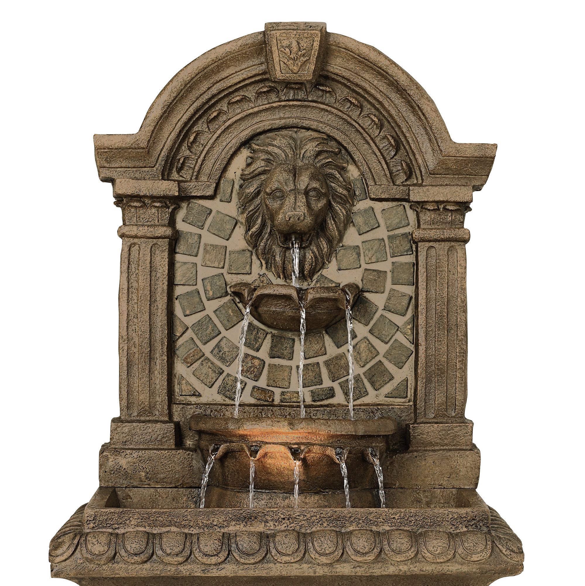 Royal Lions-Head Floor Fountain