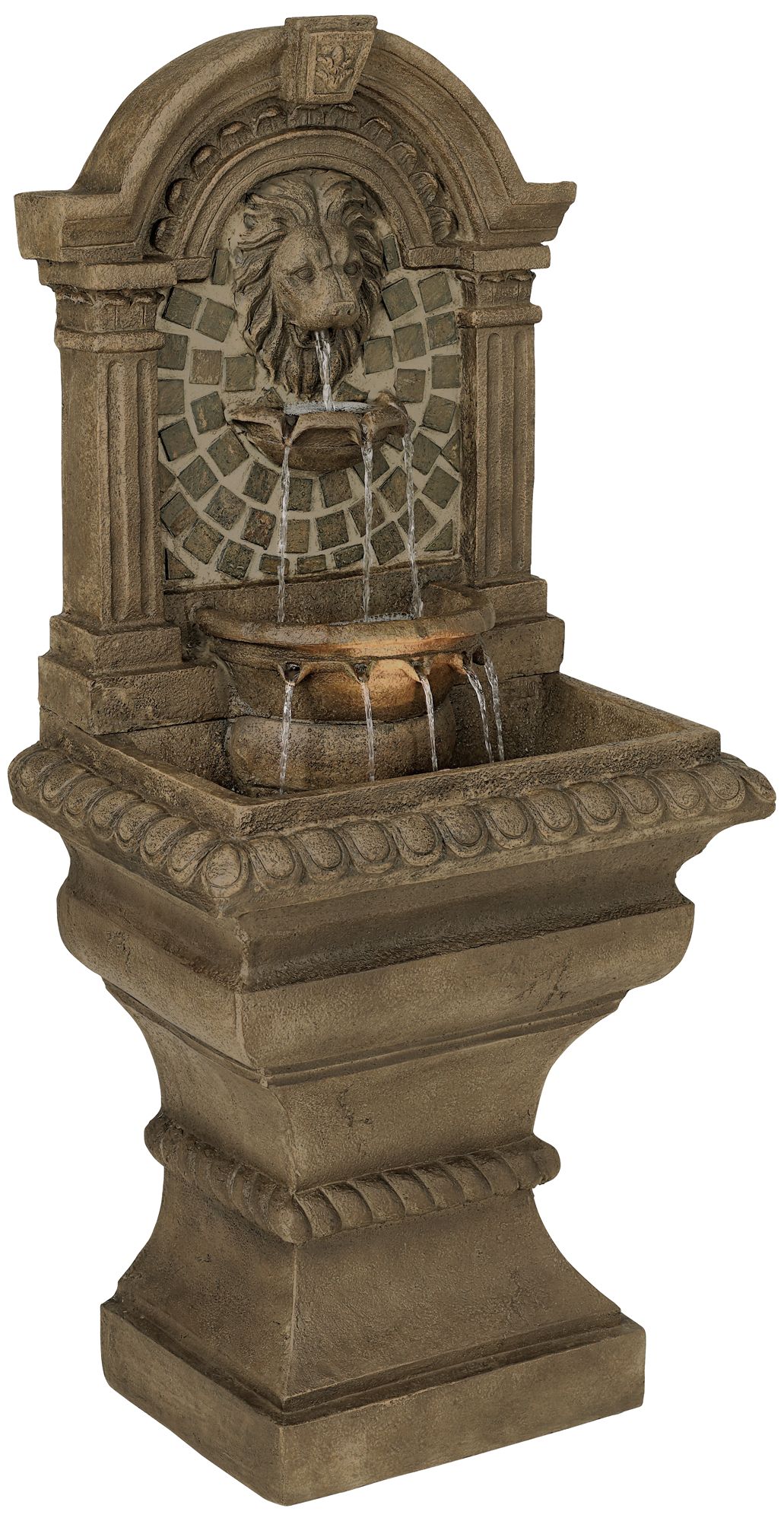 Royal Lions-Head Floor Fountain