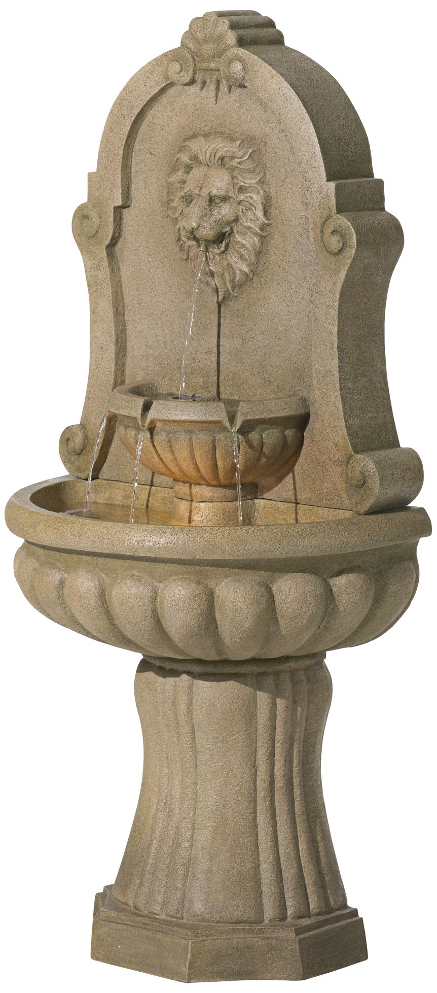 Image 6 Royal Savanna Lion 58" High Indoor - Outdoor Floor Fountain more views