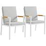 Royal White Outdoor Dining Chair Set of 2