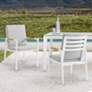 Royal White Outdoor Dining Chair Set of 2