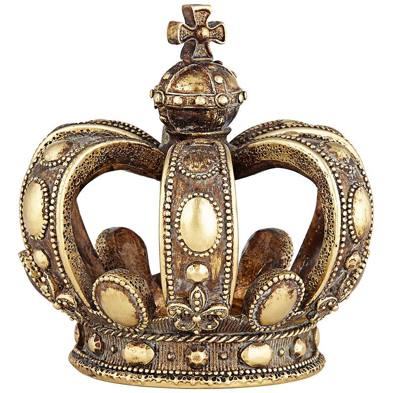 Image 3 Royals Copper and Gold 6 3/4" High Crown Sculpture