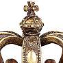 6_Royals Copper and Gold 6 3/4" High Crown Sculpture more views