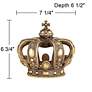7_Royals Copper and Gold 6 3/4" High Crown Sculpture more views