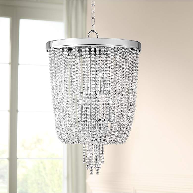 Image 1 Royalton 18 1/4" Wide Polished Nickel Pendant Light