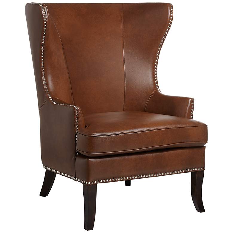 Image 1 Royalton Cognac Wingback Chair