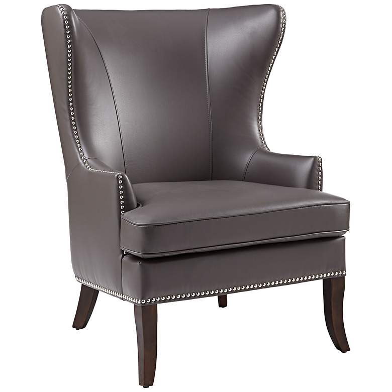 Image 1 Royalton Grey Wingback Chair