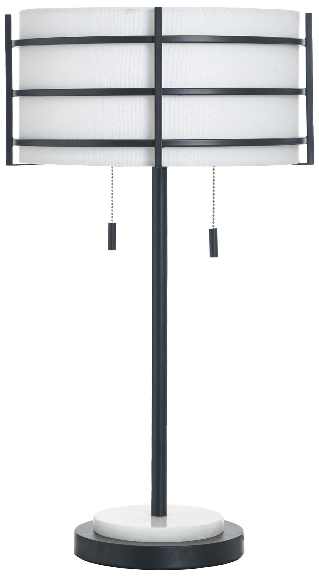 Image 2 Royce 25" High Zammel Table Lamp with White Shade