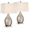 Royce Teardrop Metal Table Lamp Set of 2 with WiFi Smart Sockets