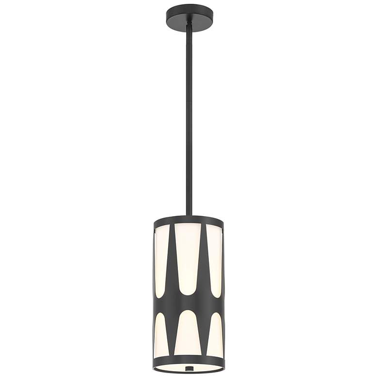 Image 1 Royston 1 Light Black Pendant