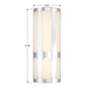 Royston 17 3/4" High Polished Chrome LED ADA Wall Sconce