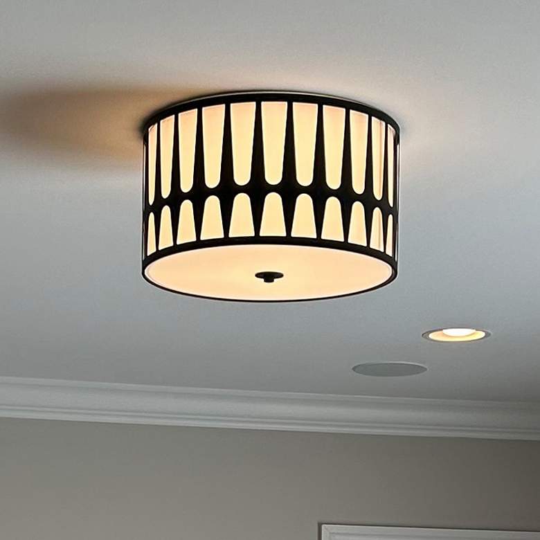 Image 1 Royston 3 Light Black Ceiling Mount