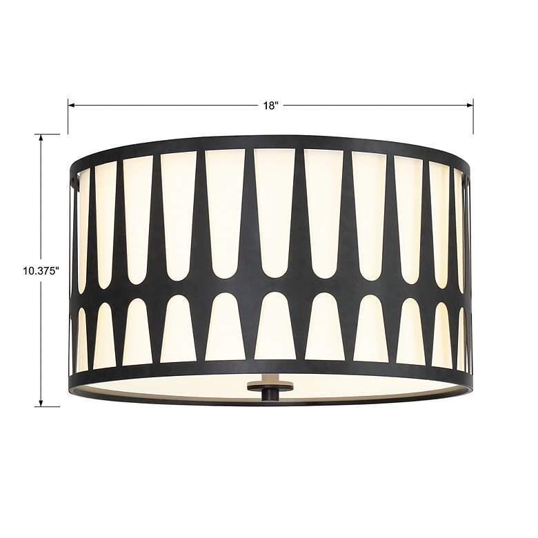 Image 5 Royston 3 Light Black Ceiling Mount more views