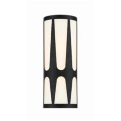 Royston Integrated LED black sconce