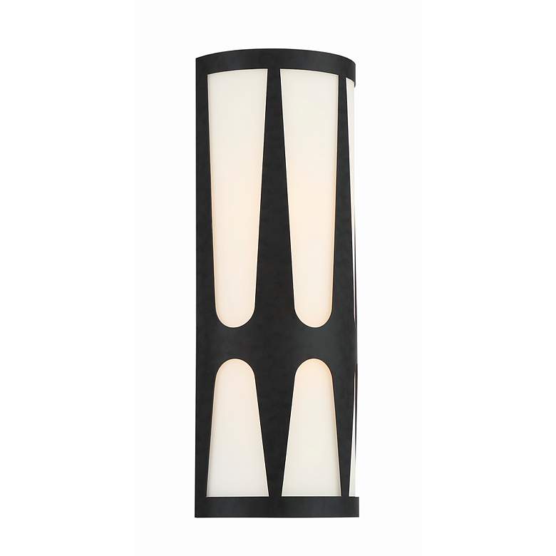 Image 2 Royston Integrated LED black sconce more views