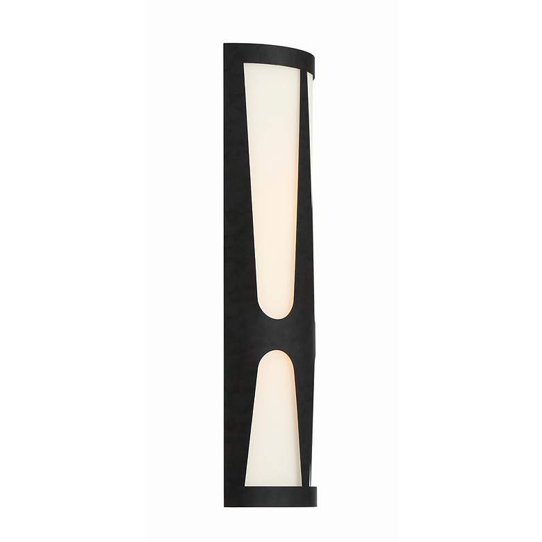 Image 3 Royston Integrated LED black sconce more views