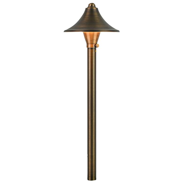 Image 5 Rozel 21" High Natural Brass LED Landscape Path Light more views