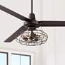 Thumbnail4 of Rubbed Bronze Vintage Cage LED Ceiling Fan Light Kit more views