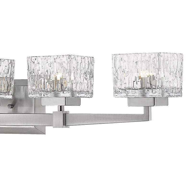 Image 4 Rubicon 36" Wide Brushed Nickel 5-Light Vanity Bath Light more views