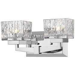 Rubicon 6 1/2" High Chrome 2-Light Wall Sconce