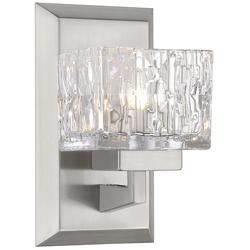 Rubicon 8 3/4" High Brushed Nickel LED Wall Sconce