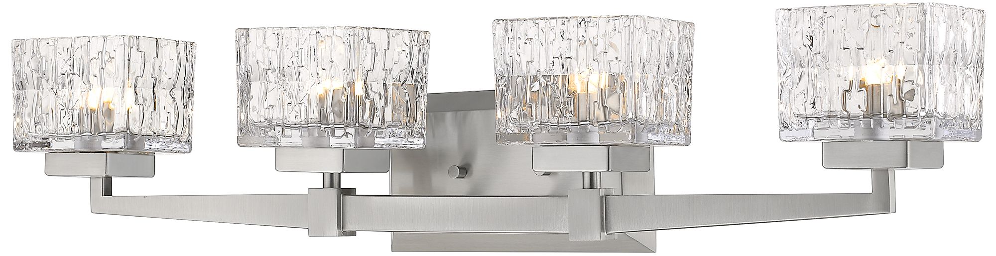 Rubicon by Z-Lite Brushed Nickel 29.5 inch 4 Light Vanity