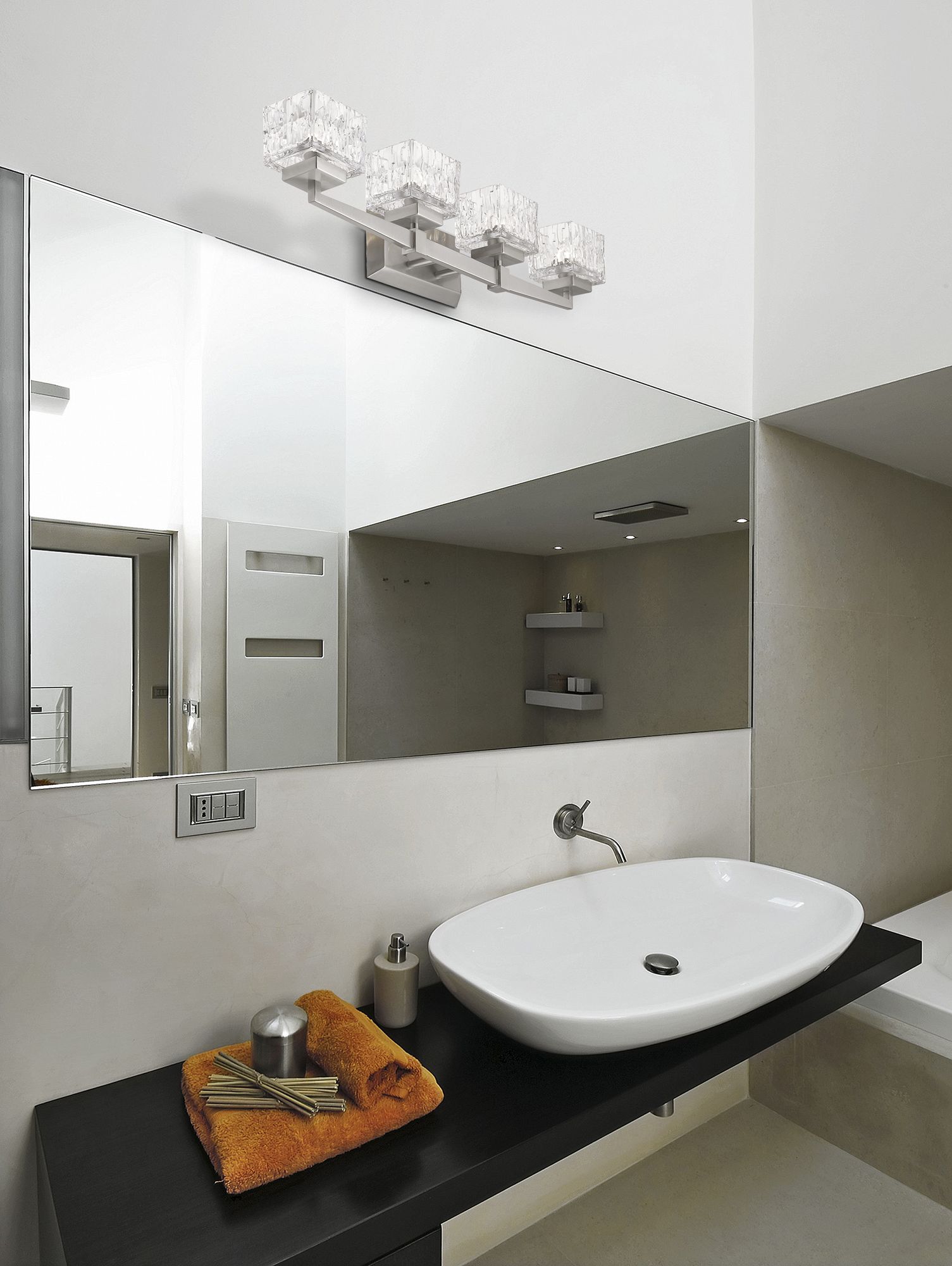 Image 3 Rubicon by Z-Lite Brushed Nickel 29.5 inch 4 Light Vanity more views