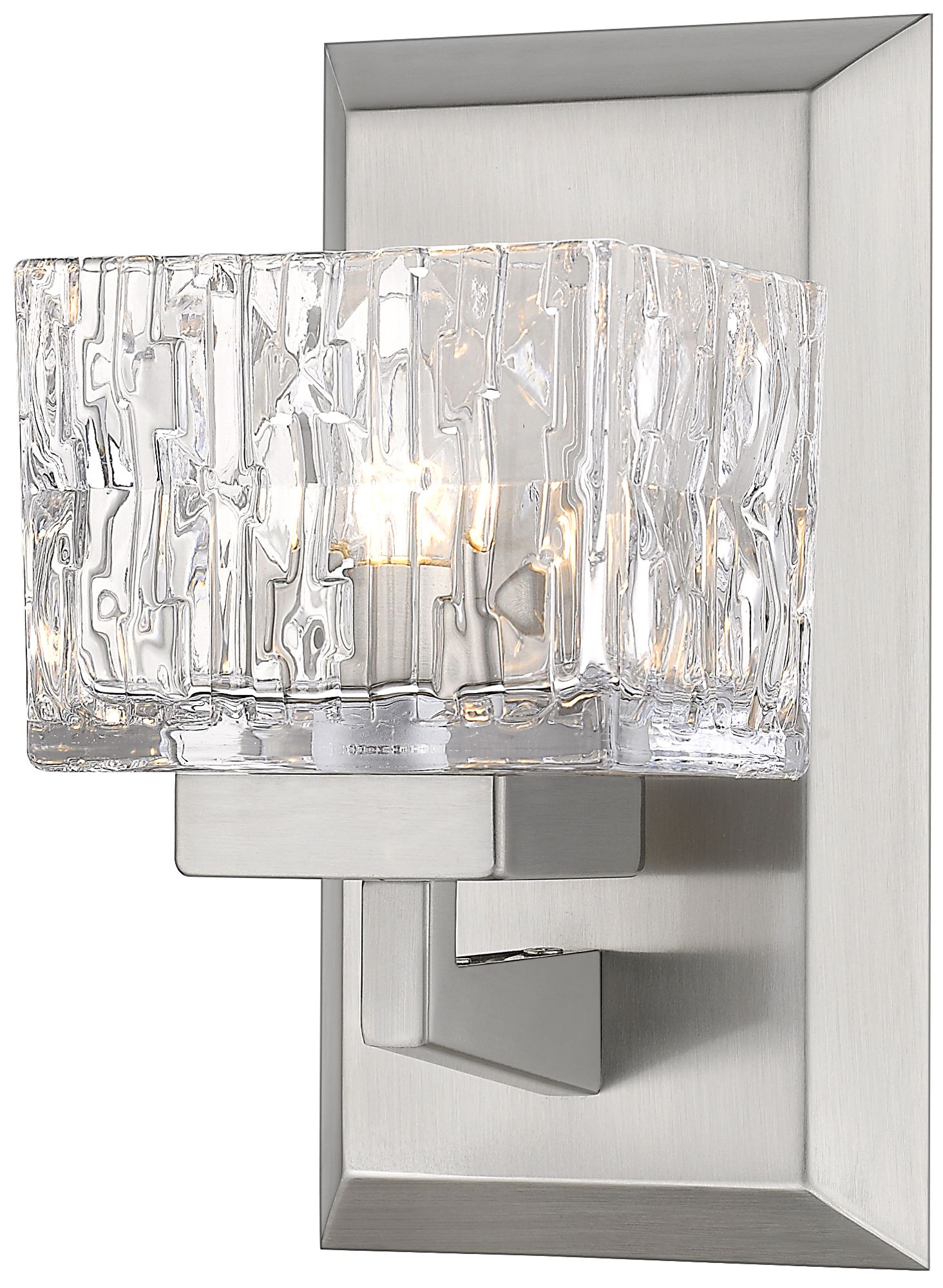 Rubicon by Z-Lite Brushed Nickel 4.75 inch 1 Light Wall Sconce