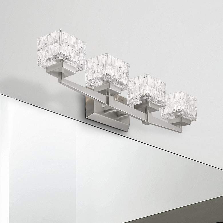 Image 1 Rubicon by Z-Lite Brushed Nickel 4 Light Vanity