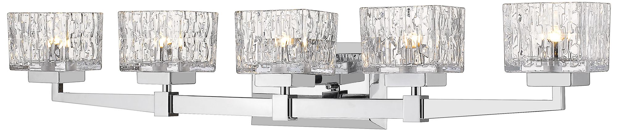 Rubicon by Z-Lite Chrome 36 inch 5 Light Vanity