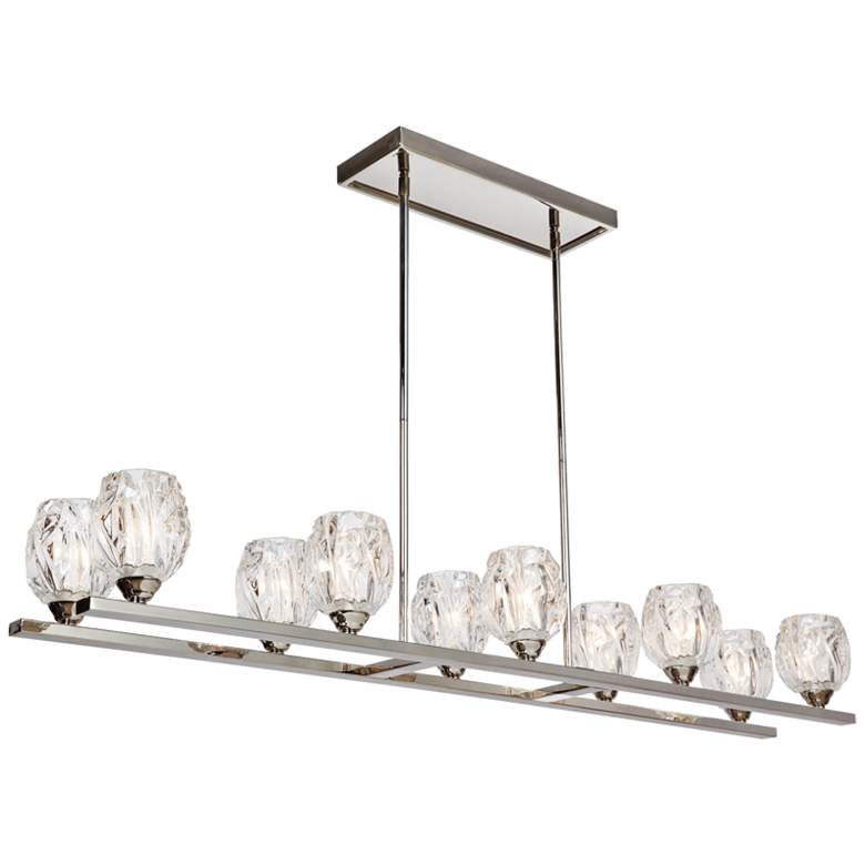 Image 1 Rubin 49"W Polished Nickel Kitchen Island Light Chandelier