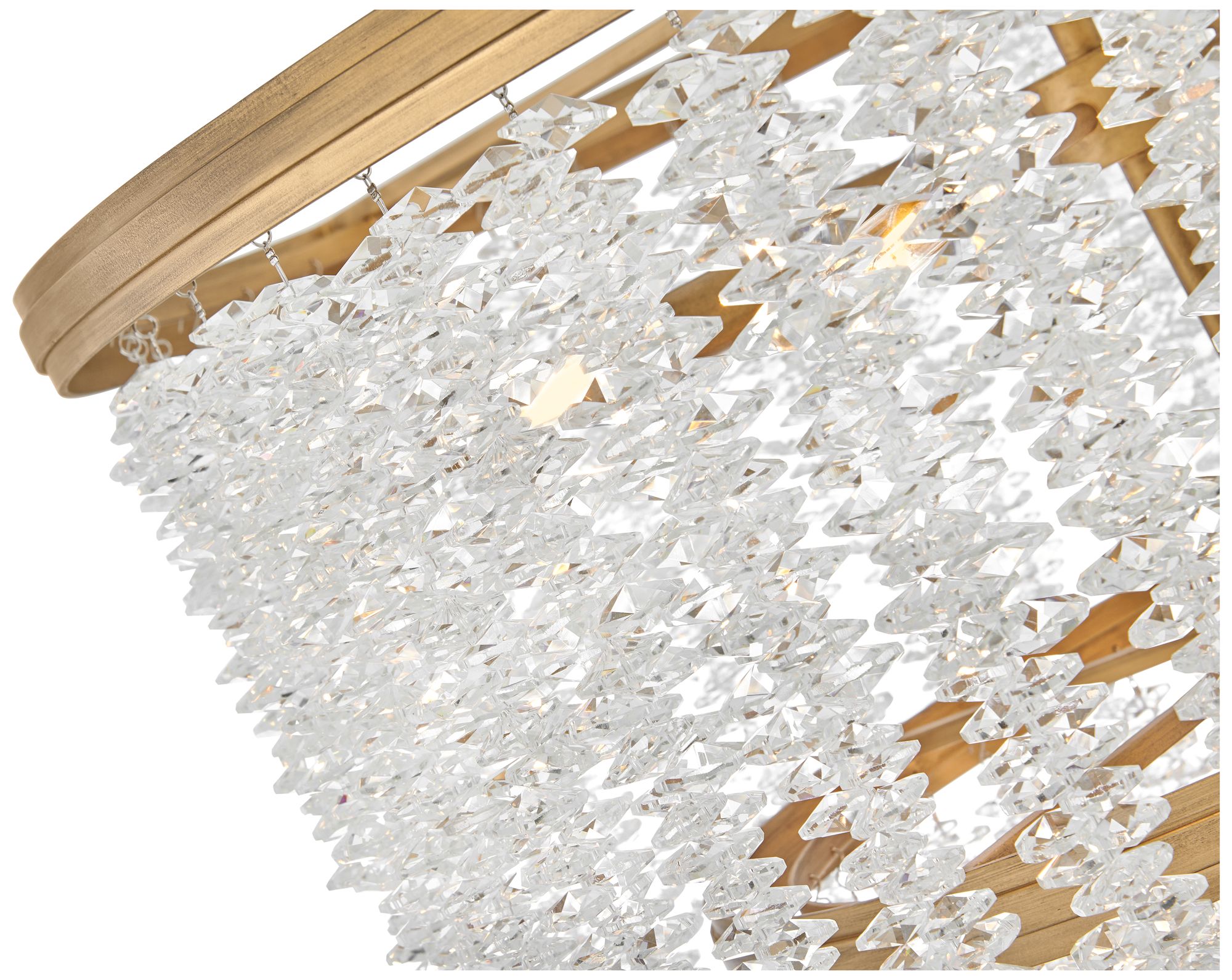 Rubina 26" Wide Burnished Gold 2-Tier Pendant Light